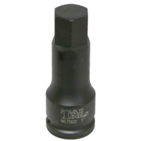 1" x 3/4" Drive SAE In-Hex Impact Socket T&E Tools 75932
