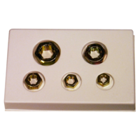 5 Piece Metric Rethreader Dies T&E Tools 8005