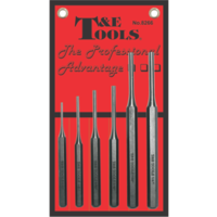 6 Piece Pin Punch Set (In Vinyl Wallet) T&E Tools 8266