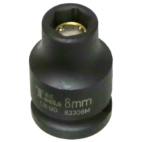 8mm x 3/8" Drive Magnetic Impact Metric Socket T&E Tools 83308M