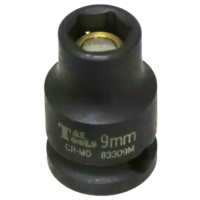 9mm x 3/8" Drive Magnetic Impact Metric Socket T&E Tools 83309M