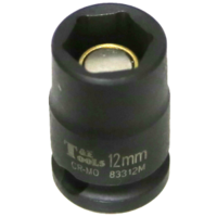 12mm x 3/8" Drive Magnetic Impact Metric Socket T&E Tools 83312M