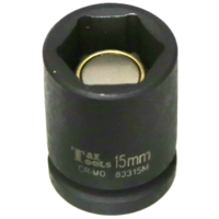 15mm x 3/8" Drive Magnetic Impact Metric Socket T&E Tools 83315M