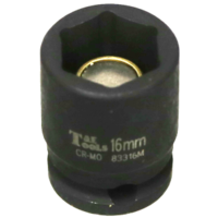 16mm x 3/8" Drive Magnetic Impact Metric Socket T&E Tools 83316M