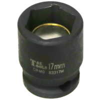 17mm x 3/8" Drive Magnetic Impact Metric Socket T&E Tools 83317M