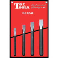 4 Piece Cold Chisel Set T&E Tools 8344