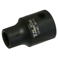 10mm x 1/2" Standard 12 Point Impact Socket T&E Tools 84110