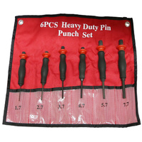 6Pc. Light Duty Pin Punch Set T&E Tools 8415