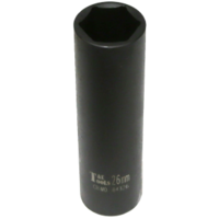 26mm x 1/2" Drive Extra Deep Impact Socket T&E Tools 84326