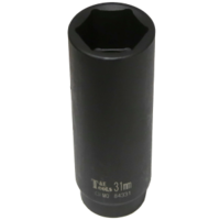 31mm x 1/2" Drive Extra Deep Impact Socket T&E Tools 84331