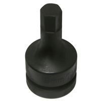 19mm Metric In-Hex Impact Sockets 1" Drive x 100mm Length T&E Tools 86919
