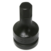 No.86922 - 22mm Metric In-Hex Impact Sockets 1" Drive x 100mm Length