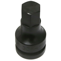 30mm Metric In-Hex Impact Sockets 1" Drive x 100mm Length T&E Tools 86930