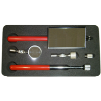 5 Piece Stainless Steel Mirror & Magnet Set T&E Tools 8850