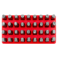  Number & Letter Punch 36Pc Set 3/8"(10mm) T&E Tools TE-8884A