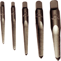Screw Extractor Easy Out 5 Pce Set (Straight Flute Type) T&E Tools 8962