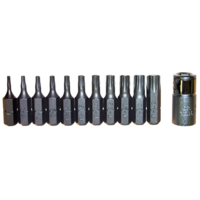 12 Piece Torx-r Insert Bit Set   T&E Tools 91117