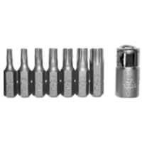 8 Piece Tamper Torx Insert Bit Set  T&E Tools 91120