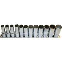 9 Piece 1/4"Drive (BA) 6 Point Sockets T&E Tools 92209W