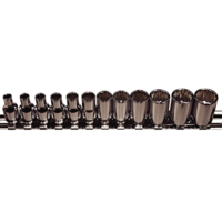 12 Piece 1/4"Drive Sockets (12 Point) T&E Tools 92312