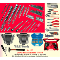 275Pc. Mechanic's Starter Tool Set T&E Tools 9275