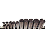 10 Piece 3/8" Drive SAE Deep Sockets (12 Point) T&E Tools 93510