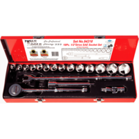 T & E Tools 18 Piece 1/2" Drive Standard SAE Socket Set (6 Point) 94218