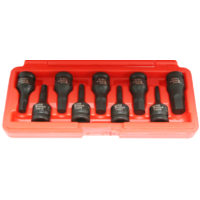 9 Piece SAE In-Hex Impact Sockets T&E Tools 94909