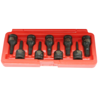9 Piece Metric In-Hex Impact Sockets T&E Tools 94909M