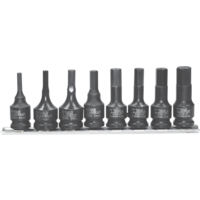 8 Piece Metric In-Hex Impact Sockets T&E Tools 97318