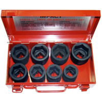 8 Piece 3/4" Drive SAE Impact Sockets T&E Tools 97508