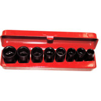 8 Piece 3/8" Drive Metric Impact Sockets T&E Tools 98308