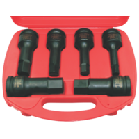 6 Piece Metric In-Hex 3/4" Drive Impact Sockets T&E Tools 98706