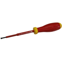 VDE Electrical Insulated Slotted Screwdriver (4 x 100mm) T&E Tools A74100-I