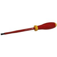 VDE Electrical Insulated Slotted Screwdriver (6.5 x 150mm) T&E Tools A76100-I