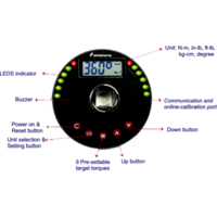 Digital Angle & Torque Adaptor T&E Tools AD340-CN