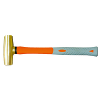  Brass Hammer 3Lb. (1.34 kg.) with Fibreglass Handle T&E Tools TE-B2102A-1006