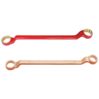 1/4" x 5/16" Offset Double Ended Ring Wrench (Copper Beryllium) T&E Tools CB153-1002