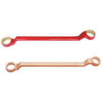 7/16" x 1/2" Offset Double Ended Ring Wrench (Copper Beryllium) T&E Tools CB153-1010