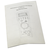 Instruction Book (DA810 & DA830) T&E Tools DA009