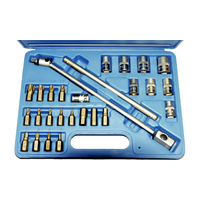 27 Piece Female Torx, Torx & In-Hex Bit Set T&E Tools E1027