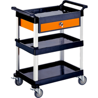 Triple Tray Tool Cart With Drawer T&E Tools EG100