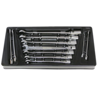 11 Piece SAE Combination Flex Box Wrench Set T&E Tools F6611