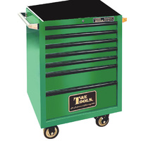 Roller Tool Cabinet 27" Godfather 7 Drawer Tool Box Green T&E Tools TE-GF2707GR