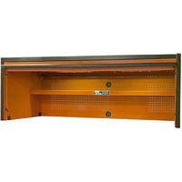 Tool Box Hutch Cabinet 76" Orange Godfather Mega Series T&E Tools TE-GF7601OR