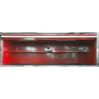 Tool Box Hutch Cabinet 76" Red Godfather Mega Series  T&E Tools TE-GF7601RD