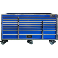 Tool Box Roller Cabinet 76" Godfather Mega Series Blue T&E Tools TE-GF7622BU
