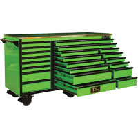 Tool Box Roller Cabinet 76" Godfather Mega Series Green T&E Tools TE-GF7622GR