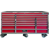 Tool Box Roller Cabinet 76" Godfather Mega Series Red T&E Tools TE-GF7622RD