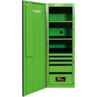 Side Tool Cabinet 76" Godfather 4 Drawer Left Hand Side Toolbox Green T&E Tools TE-GF76L4GR